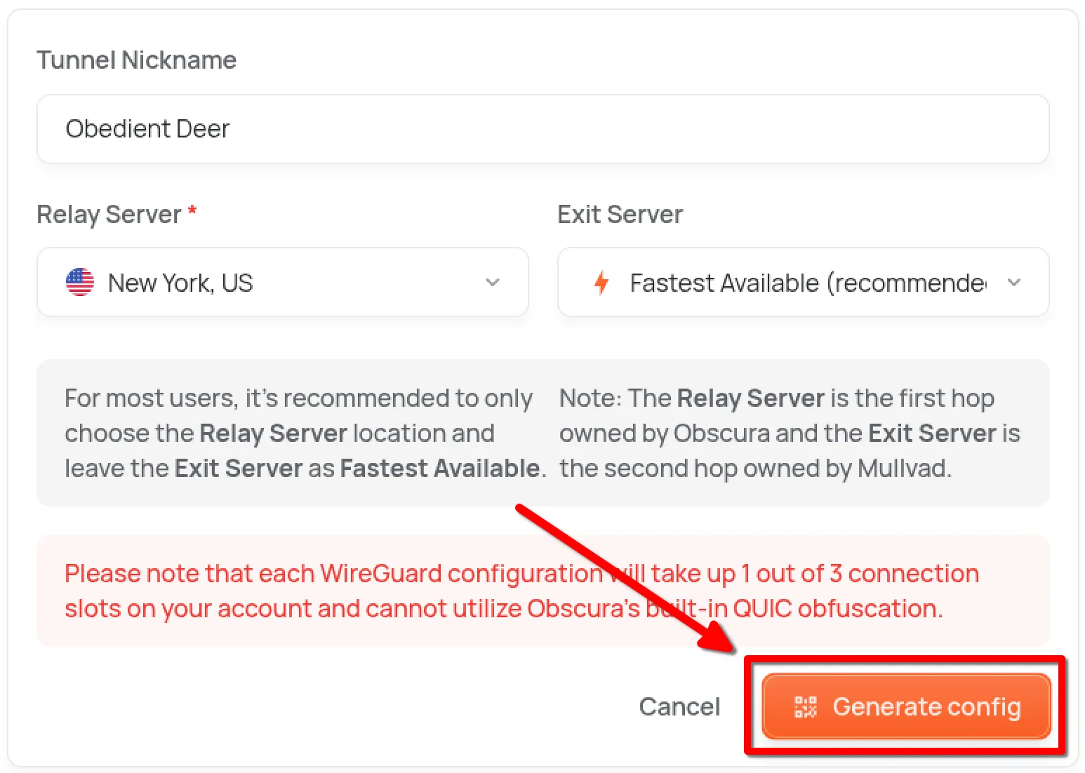 Generate Config