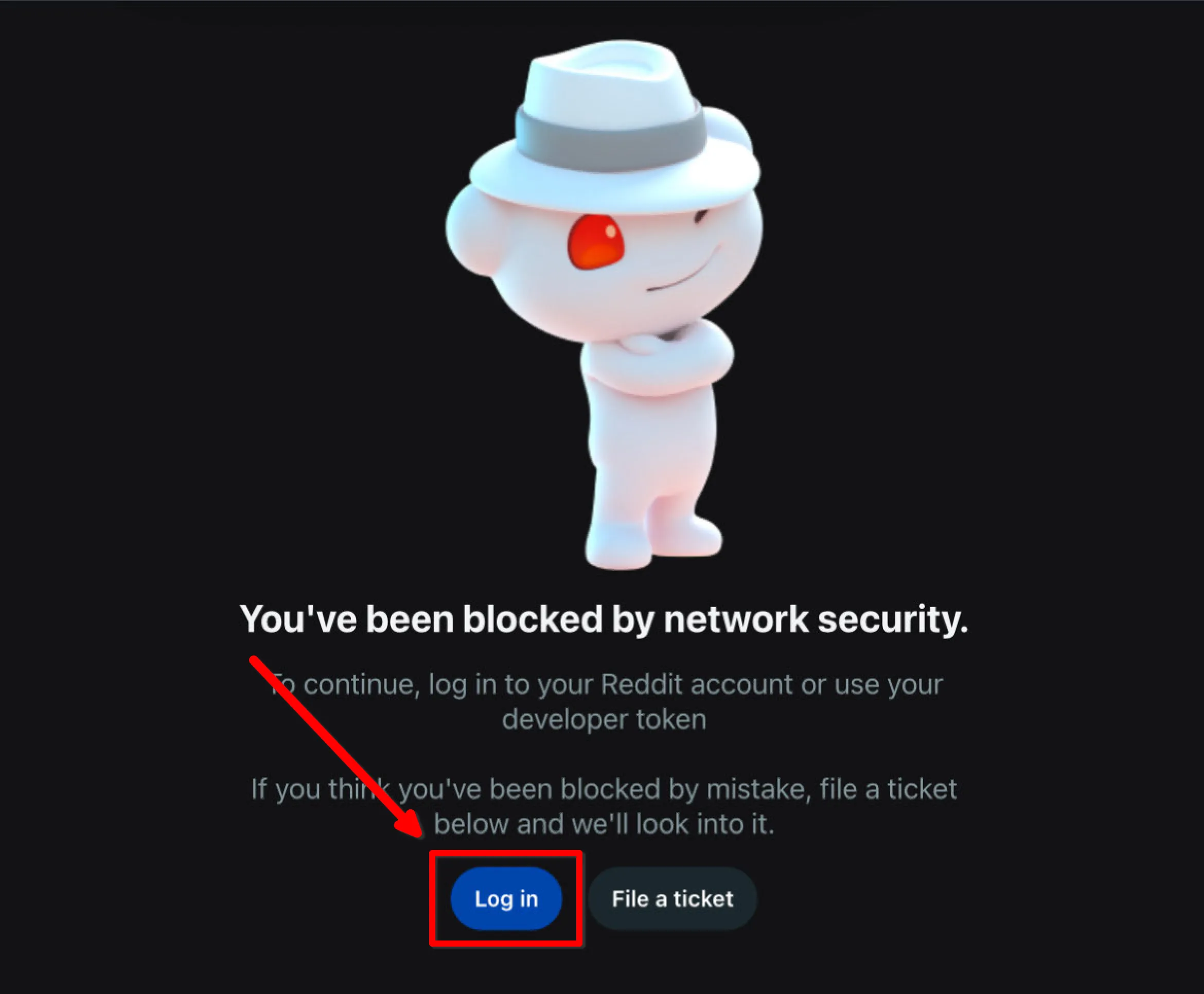 Block Page for Reddit